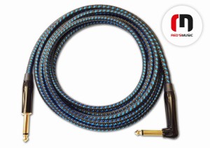 Kabel Gitarowy Red's Music GCF1230BB FOP (Jack-Jack Kątowy) 3 metry