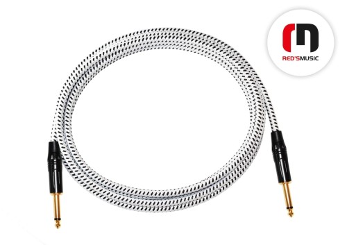 Kabel Gitarowy Red's Music GCF1130BW FOP (Jack-Jack) 3 metry
