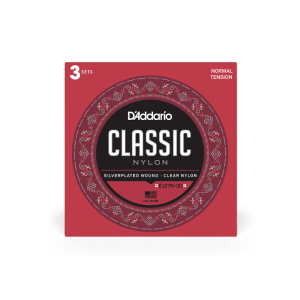 D'Addario EJ27N-3D, 3-Pack (Struny do gitary klasycznej) Normalny naciąg