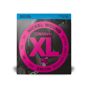 D'Addario EXL 170, XL Nickel (Struny do gitary basowej  45-100)