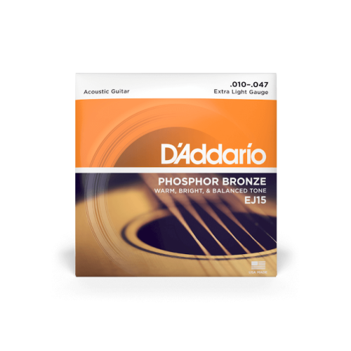 D'Addario EJ15 Phosphor Bronze 10-47 (Struny do gitary akustycznej)