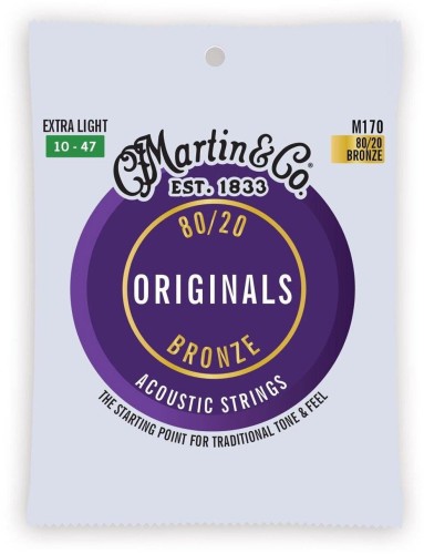 Martin M170 Extra Light (10-47) Originals Bronze 80/20 struny do gitary akustycznej
