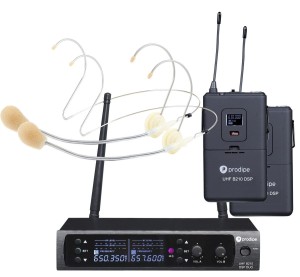 Prodipe HEADSET B210DUO DSP UHF F5 - zestaw bezprzewodowy z dwoma mikrofonami nagłownymi