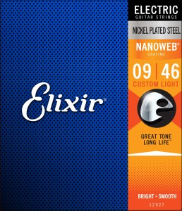 Elixir Nanoweb 09-46 custom light (12027), (struny do gitary elektrycznej)