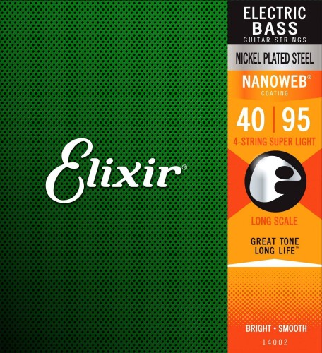 Elixir 14002 Super Light (40-95) NW Long Scale (Struny do gitary basowej)