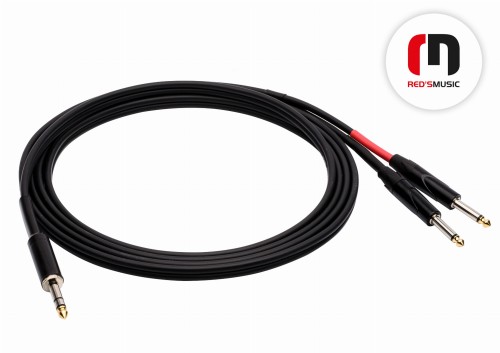Kabel Red's Music Jack Stereo 6.3 - 2x Jack Mono 6.3