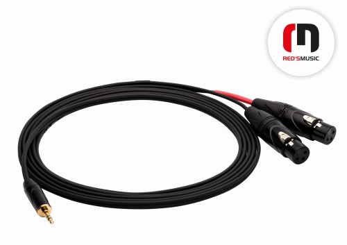 Kabel Red's Music Jack Stereo 3.5 - 2x XLR F (5m)