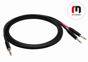 Kabel Red's Music Jack Stereo 6.3 - 2x Jack Mono 6.3 (1m)