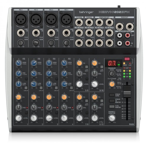Behringer XENYX 1202SFX – mikser analogowy 12-kanałowy