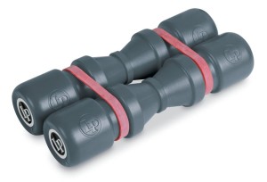 Latin Percussion - shaker podwójny szary