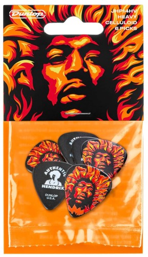 DUNLOP JHP14HV - zestaw 6szt. kostek gitarowych sygn. Hendrix