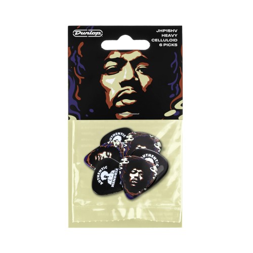 DUNLOP JHP15HV- zestaw 6szt. kostek gitarowych sygn. Hendrix