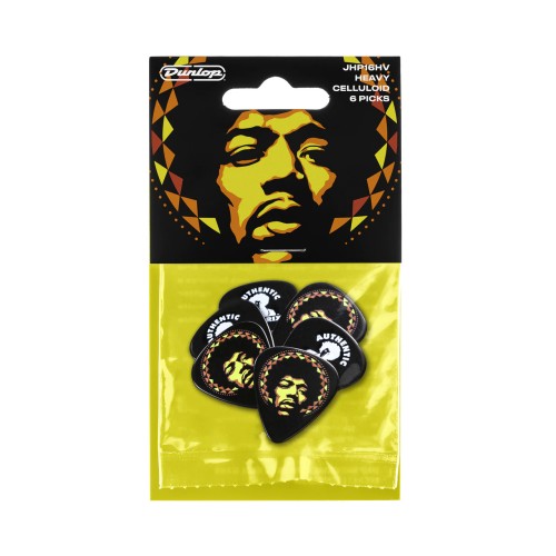DUNLOP JHP16HV- zestaw 6szt. kostek gitarowych sygn. Hendrix