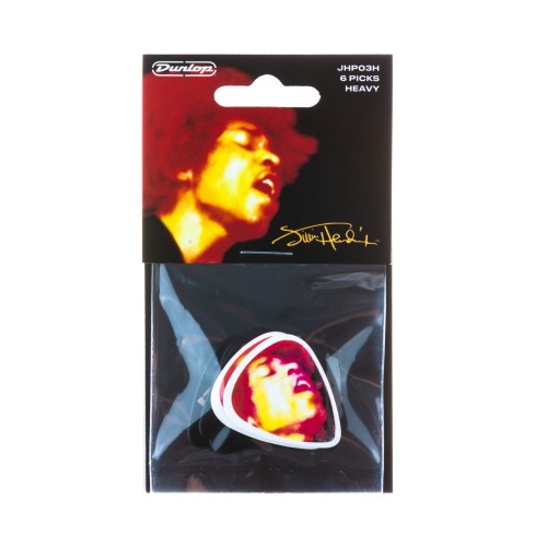 DUNLOP  JHP03H - zestaw 6szt. kostek gitarowych sygn. Hendrix