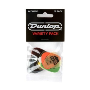 Dunlop PVP112 - zestaw 12 kostek do gitary akustycznej