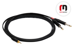 Kabel Red's Music Jack Stereo 3.5 - 2x Jack Mono 6.3 (5m)