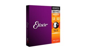 Elixir 11182 80/20 Bronze HD Light (13-53) NANOWEB – struny do gitary akustycznej