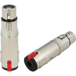 Roxtone RA3XFJF  XLR żeński - Jack 6.3mm Stereo żeński z blokadą