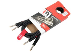 Red's Music AU1350BX – Profesjonalny kabel audio 2x Jack 6,3 mm Mono / 2x Jack 6,3 mm Mono – 5 m