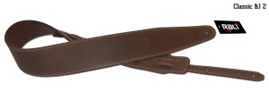 Skórzany pas gitarowy RALI BJ2 (brązowy)