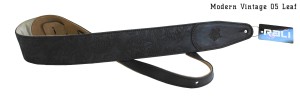 Pas gitarowy Rali Modern Vintage 05  Leaf (czarny z wzorem)