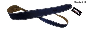 Skórzany pas gitarowy Rali Standard 01 (niebieski) 
