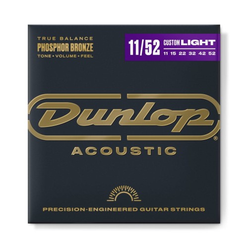 DUNLOP DAP1152 (11-52 Phosphor Bronze) Custom Light (Struny do gitary akustycznej)