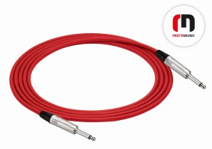 Kabel instrumentalny Red's Music GCN1150 RD wtyki NEUTRIK (Jack-Jack) 5 metrów, czerwony