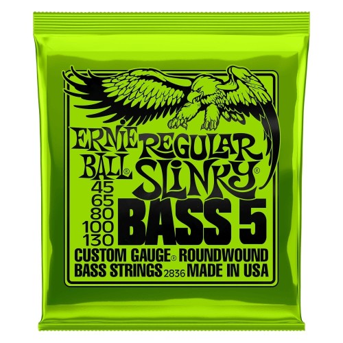 ERNIE BALL 2836 Regular Slinky (45-130) (Struny do gitary basowej 5-strunowej)